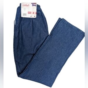 Chic vintage misses high rise full-on wide legs denim pants size 8